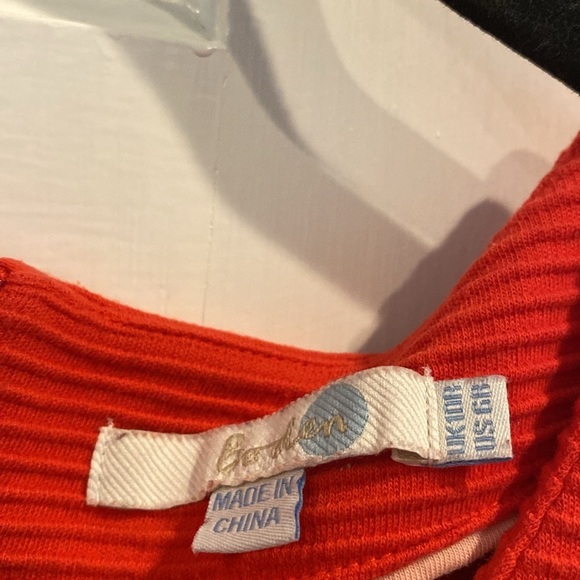 BODEN Red Cordelia Ottomon Ribbed Textured Button Detail Sheath Dress Size 6 R - Picture 10 of 11